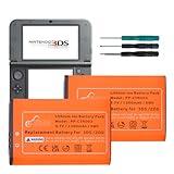 Pickle Power 3DS Battery, 2 Pack 1350mAh CTR-003 Battery for Nintendo 3DS, 2DS XL, 2DS Game Console with Tool Kit (Not for New 3DS and 3DS XL)