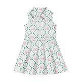 Rourufy Kids Girls Golf Outfit Toddler Girl Sleeveless Golf Dress Summer A Line Polo Dresses Athletic Workout Clothes (A Golf Cart White, 6-7 Years)
