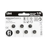 Amazon Basics 6-Pack LR44 Alkaline Button Coin Cell Battery, 1.5 Volt, Long Lasting Power, Mercury-Free