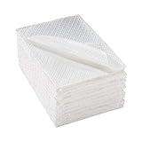 McKesson Disposable Towels [Pack of 500] for Dental Bibs, Nails, Tattoo, Dentist, Medical - 13 x 18 in, 2-Ply Tissue with Poly Back, Diamond Embossed, White