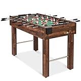 Best Choice Products 48in Competition Sized Foosball Table, Arcade Table Soccer for Home, Game Room, Arcade w/ 2 Balls, 2 Cup Holders - Walnut
