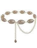 TOPACC Cowgirl Belts for Women Western Cowboy Rodeo Horse Concho Chain Belt for Dresses Jeans