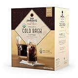 Don Francisco's Organic Cold Brew Coffee Pitcher Packs - Premium 100% Arabica Beans, Medium-Dark Roast, Easy Brew at Home, Makes 4 Pitchers (8 Packs) - Smooth, Rich Taste with Chocolate Notes.