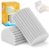 YFUIF 2-Pack Damp Clean Duster Sponge, Magic Sponge Eraser Baseboard Cleaner Tool, Dusters for Cleaning Blinds, Glass, Vents, Railings, Mirrors,Window Track Grooves and Faucets