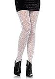 Leg Avenue Women's Lurex Shimmer Tights, Silver, One Size