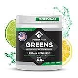 Fossil Fuel Organic Greens Superfood Powder - 40+ Nutrients, Antioxidants, Probiotics, Enzymes | Wheatgrass, Spirulina, Kale | Energy, Gut Health, Detox