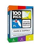 100 PICS US States & Capitals Flash Cards | All 50 States and Capitals to Learn | Fun and Functional Case | Ultimate Flashcards for United States Geography | Card Games for Kids and Adults | Ages 6+