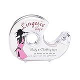 Double Sided Body Tape Invisible Lingerie Tape Adhesive Clothing Tape with Dispenser for Bra Clothes Dress, 5m / 16ft