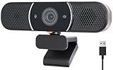 Conference Room Camera,Webcam with Microphone & Speaker,USB Video Conference Camera,2K Autofocus Wide Angle HD Webcam for Home Office Video conference,Compatible with Zoom, Teams, Noise Reduction