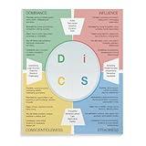 DISC Personality System Assessment Poster Psychology Poster (1) Canvas Print Wall Art Decoration Living Room Office Bedroom Aesthetic 8x10inch(20x25cm) Unframe-style