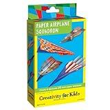 Creativity for Kids Paper Airplane Squadron - Create 20 Paper Airplanes, Crafts for Boys and Girls, Stocking Stuffers and Gift for Boys, Kids Activities (Ages 6+)