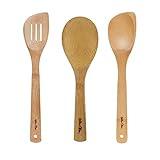 Helen’s Asian Kitchen Bamboo Cooking Utensils and Stir Fry Tools, 3-Piece Set