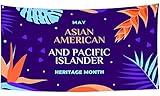 Asian Asian American and Pacific Islander Heritage Month Garden Flag 3 x 6 ft Outdoor Yard Banner Party Decoration Poster