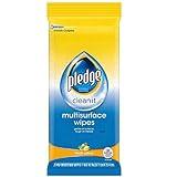 Pledge Multisurface Wipes, Fresh Citrus, 25 Wipes Per Pack (2 Packs)