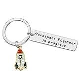 Baipilu Funny Aerospace Engineer Gift Keychain Engineer Jewelry Gift Graduation Gift for Aerospace Engineer Appreciation Jewelry Thank You Gift Keyring Christmas Birthday Retirement Gift Keyring