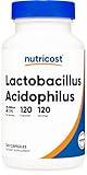 Nutricost Lactobacillus Acidophilus 2 Billion CFU Per Serving (120 Capsules)