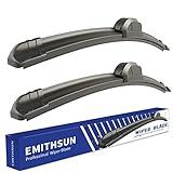 EMITHSUN OEM QUALITY 26" + 18" Premium All-Seasons Stable And Quiet Windshield Wiper Blades(Set of 2)