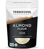 Terrasoul Superfoods Organic Almond Flour, 1 Lb - Fine Texture | Grain-Free | Gluten-Free | Perfect for Keto Baking