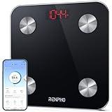 RENPHO Smart Scale for Body Weight, Digital Weighing Scales with Body Fat and Water Weight, Bluetooth Body Fat Measurement Device, Body Composition Monitor with App, 396lbs, Elis