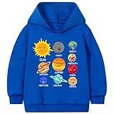 Little Boys Graphic Nasa Solar System Hoodie Size 5 Space Fashion Hoodies & Sweatshirts Kids Fall Pullover Winter Clothes