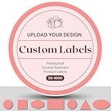 Custom Labels | Waterproof Stickers | Set 20-1000 | 2 inch to 12 inch | Small to Large Personalized Sticker Business Logo Sticker | Product Labels for Small Business