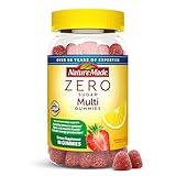 Nature Made Zero Sugar Multivitamin Gummies, Mens & Womens Multivitamins, Daily Nutritional Support Vitamin and Mineral Supplement, Aspartame Free, 90 Gummies, 45 Day Supply