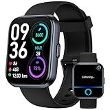 Smart Watch for Men Women Android iPhone, Alexa Built-in Fitness Watch with 1.8" LCD Screen & Bluetooth Call (Make/Answer), Heart Rate/SpO2/Sleep Monitor, 100 Sports, IP68 Waterproof Smartwatch