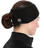 Tough Headwear Ponytail Headband For Women, Winter Headband, Ear Warmer & Covers for Cold Weather, Ear Muffs for Running, Cycling & Ski