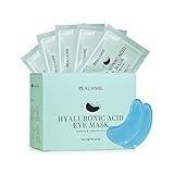 PEAUAMIE Under Eye Patchs (30 Pairs) Hyaluronic Acid Eye Mask for Dark Circles and Puffiness Wrinkle Eye Bags (Hyaluronic Acid)