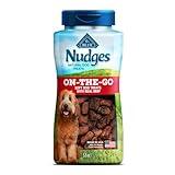 Blue Buffalo Nudges Bite-size Chewy Dog Treats with Real USA Beef, Made with Natural Ingredients, Great for On-the-Go, 5.5-oz Container