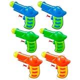 Sloosh 6Pack Mini Water Guns for Kids, Small Squirt Guns Water Blaster Pool Toys for Boys Girls Summer Gifts for Party Favors Outdoor Water Fighting Toys