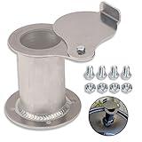 2" Teardrop Flanged Exhaust Vent Damper for UDS 16 30 55 Gallon Ugly Drum BBQ Smokers- with Screws