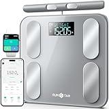 Runstar Digital Bathroom Scale for Body Weight, Body Fat, BMI 28 Measurements, Innovative 8-Electrode Smart Scales FSA or HSA Eligible with Voice Prompt Function High Accurate Bluetooth Weight Machine