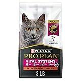 Purina Pro Plan Vital Systems Salmon and Egg Formula 4-in-1 Adult Dry Cat Food - 3 lb. Bag