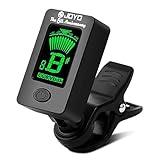 JOYO Guitar Tuner Clip on Digital Electronic Tuner for Guitar, Bass, Ukulele, Violin, Mandolin, Acoustics Calibration Tuner (JT-01, Black, 1PC)