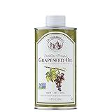 La Tourangelle, Expeller-Pressed Grapeseed Oil, High Heat Neutral Cooking Oil, Cast Iron Seasoning, Also Great for Skin, Hair, and DIY Beauty Recipes, 16.9 fl oz
