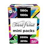 Hasbro Gaming Trivial Pursuit Mini Packs Multipack, Fun Trivia Questions for Adults and Teens Ages 16+, Includes 4 Game Featuring 4 Decades