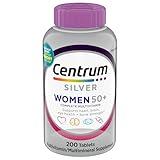 Centrum Silver Women's Multivitamin for Women 50 Plus, Multivitamin/Multimineral Supplement with Vitamin D3, B Vitamins, Non-GMO Ingredients, Supports Memory and Cognition in Older Adults - 200 Ct