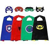 InPoTo Superhero Capes for Kids,Heroes Capes and Masks Fit for 4-12years old boy and girls Dress Up