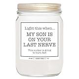 YouNique Designs Daughter in Law Candle 8oz - Daughter in Law Gifts from Mother in Law - Funny Daughter in Law Gifts for Mothers Day & Birthday Gifts for Daughter in Law (Lavender & Vanilla)