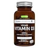 Igennus Healthcare Nutrition Natural Vegan Vitamin D3 1000IU, 365 Tablets, 100% Plant-Based Algae Cholecalciferol & Non-GMO, Immune, Bones & Teeth, 1-Year Supply