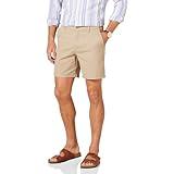 Amazon Essentials Men's Slim-Fit 7" Stretch Chino Short, Tan, 30
