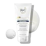 RoC Retinol Correxion Deep Wrinkle Serum Facial Cleanser with Niacinamide for Anti-Aging and Fine Lines, Long-Wear Makeup Remover, Fragrance Free Skin Care, Opthalmologist Tested, 6 Ounces
