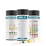 Palinoia FSA/HSA Eligible URS 9-in-1 Urine Test Strips 9 Parameters Testing UTI, Protein, Leukocytes, Nitrite, pH, Ketosis, 100 CT