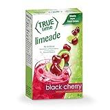 TRUE LIME Black Cherry Limeade Drink Mix (10 Packets) | Made from Real Limes | No Preservatives, No Artificial Sweeteners, Gluten Free | Water Flavor Packets & Water Enhancer with Stevia