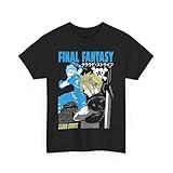 Unisex Final Anime Fantasy T-Shirt Heroic Warrior Cloud Aesthetic Iconic Sword Strife Videogame FFVII Gaming Fantasy T-Shirt
