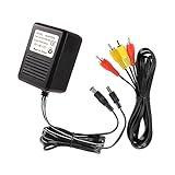 CUENSTOP NES Power Supply and AV Cable, AC Power Cord and Audio Video AV Cable Compatible with Nintendo Entertainment System, to External TV Screen Monitor