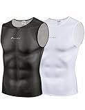 Przewalski Men’s Sleeveless Cycling Undershirt Quick Dry Bike Base Layer Vests Breathable Bicycle Jerseys Biking Tank Tops