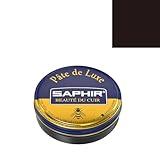 Saphir Shoe Polish Pate de Luxe 50ml Tin - Made in France - Dark Brown