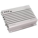 Pyle Hydra Marine Amplifier Upgraded Elite Series 400 Watt 2 Channel Bridgeable Audio Amplifier- Waterproof, Dual MOSFET Power Supply, GAIN Level Controls, RCA Stereo Input & LED Indicator - PLMRA200